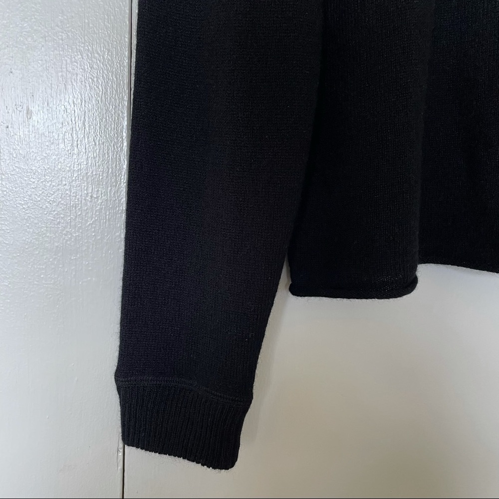 New! Reformation cashmere black crewneck sweater - Picture 3 of 5